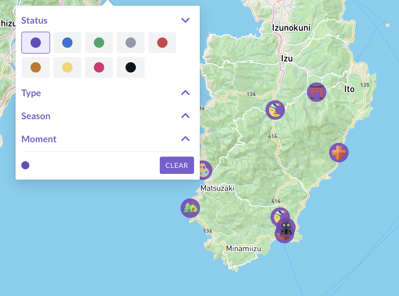 Filtering Ikuzo Spots